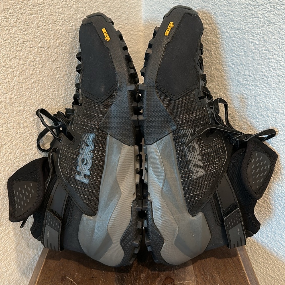 Hoka Women's Black Athletic Trail Shoes with Vibram Outsole - Picture 13 of 13